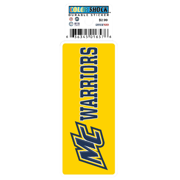 MC Warriors Textured Stickers; $2.99