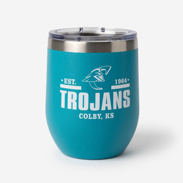 12 oz Aqua Stainless Steel Tumbler; $27.50