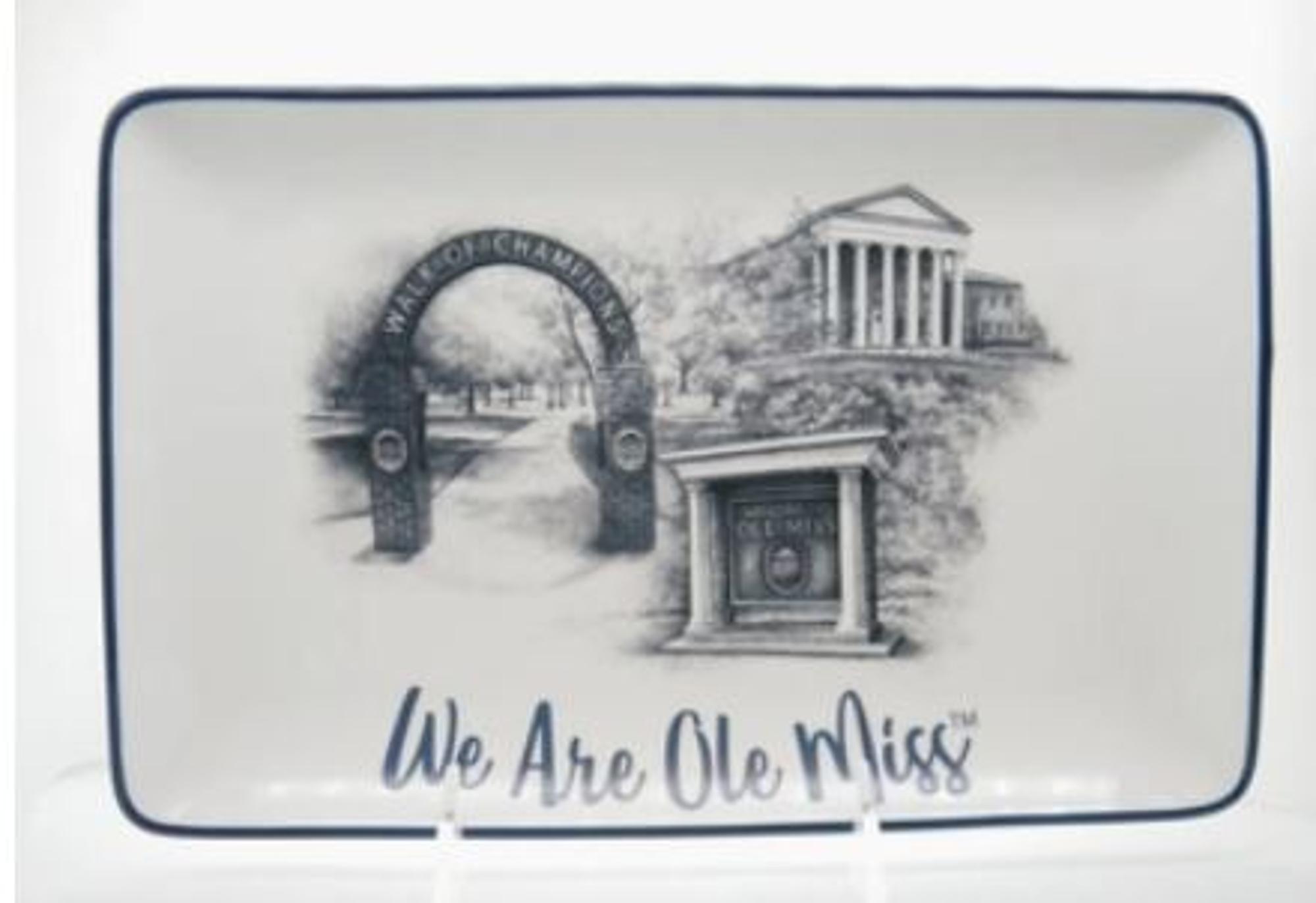 image of: Ole Miss Campus Ceramic Trinket Tray