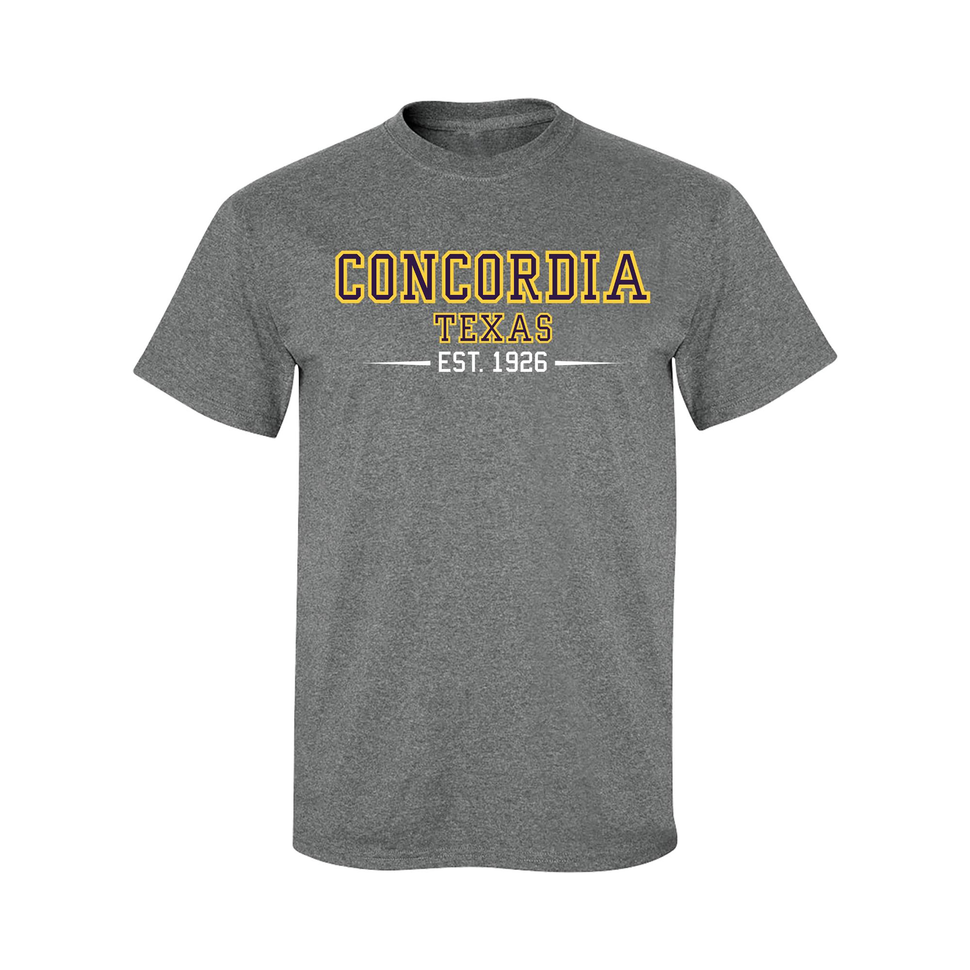 image of: Concordia Est. 1926 Tee  Graphite