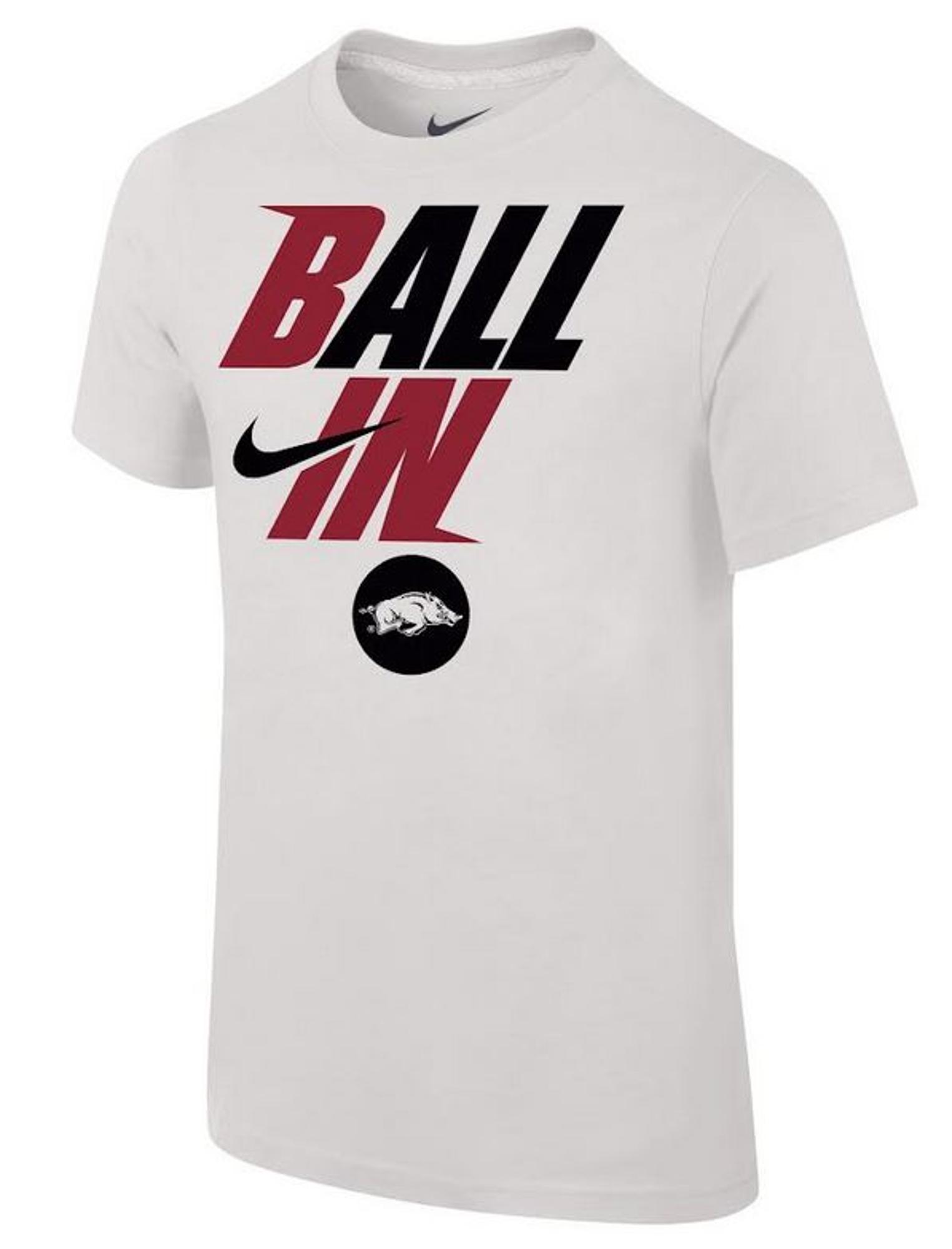 image of: zz Arkansas Razorbacks Nike Bench Short Sleeve Tee - White