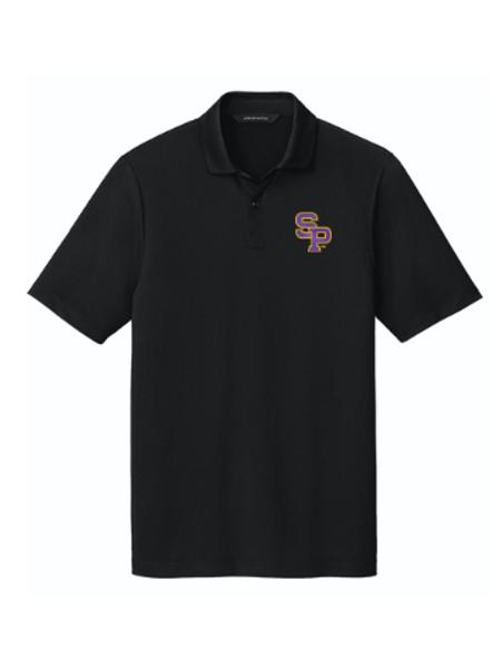 UWSP SP Embroidered Recharge Jersey Polo, Deep Black; $58.98