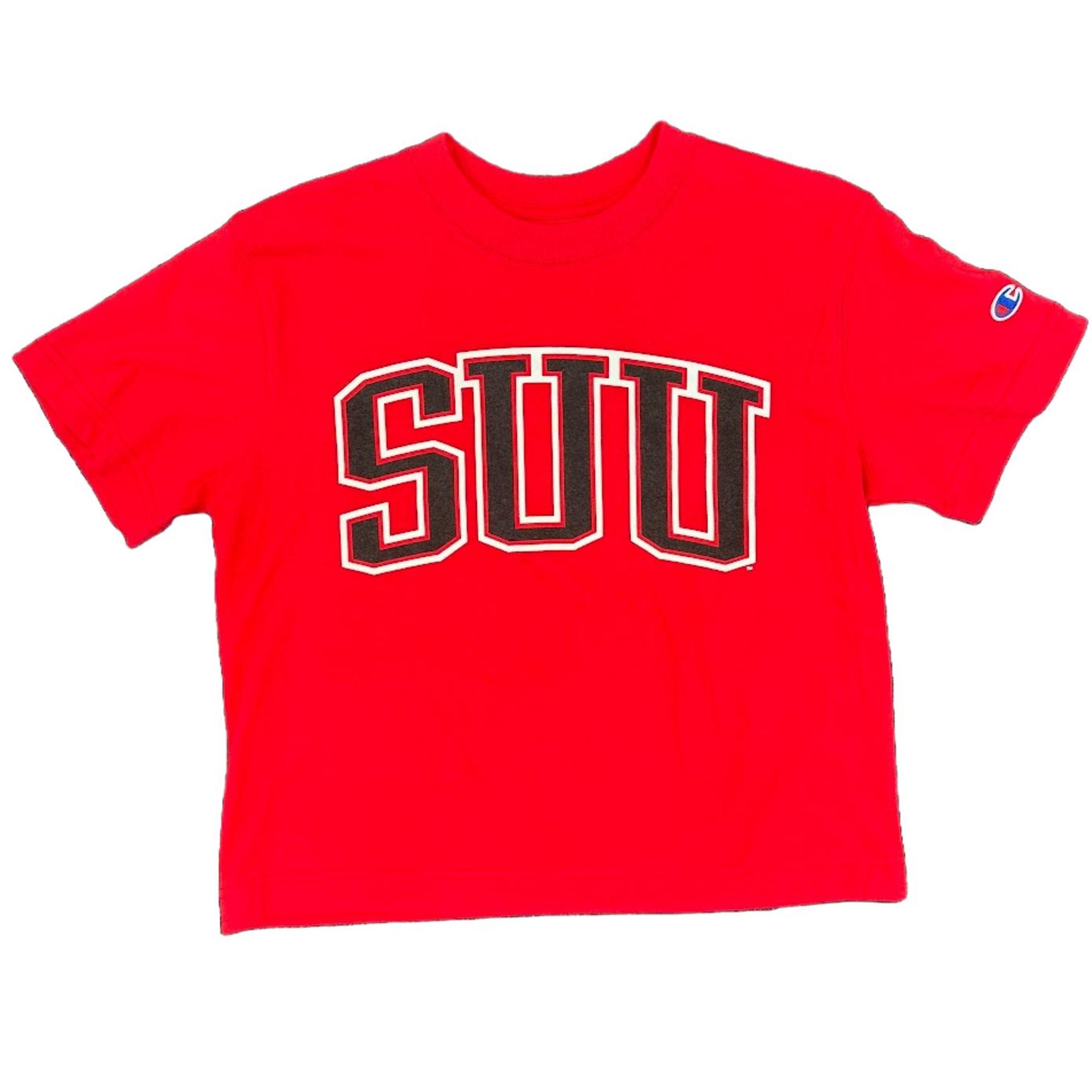 Product image 1 of 4 for CHAMPION TEE S/S RED SUU WOMENS
