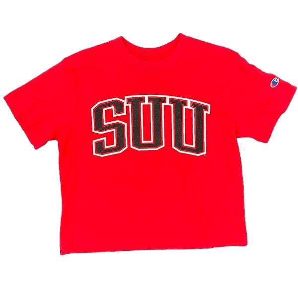 CHAMPION TEE S/S RED SUU WOMENS; $26.99
