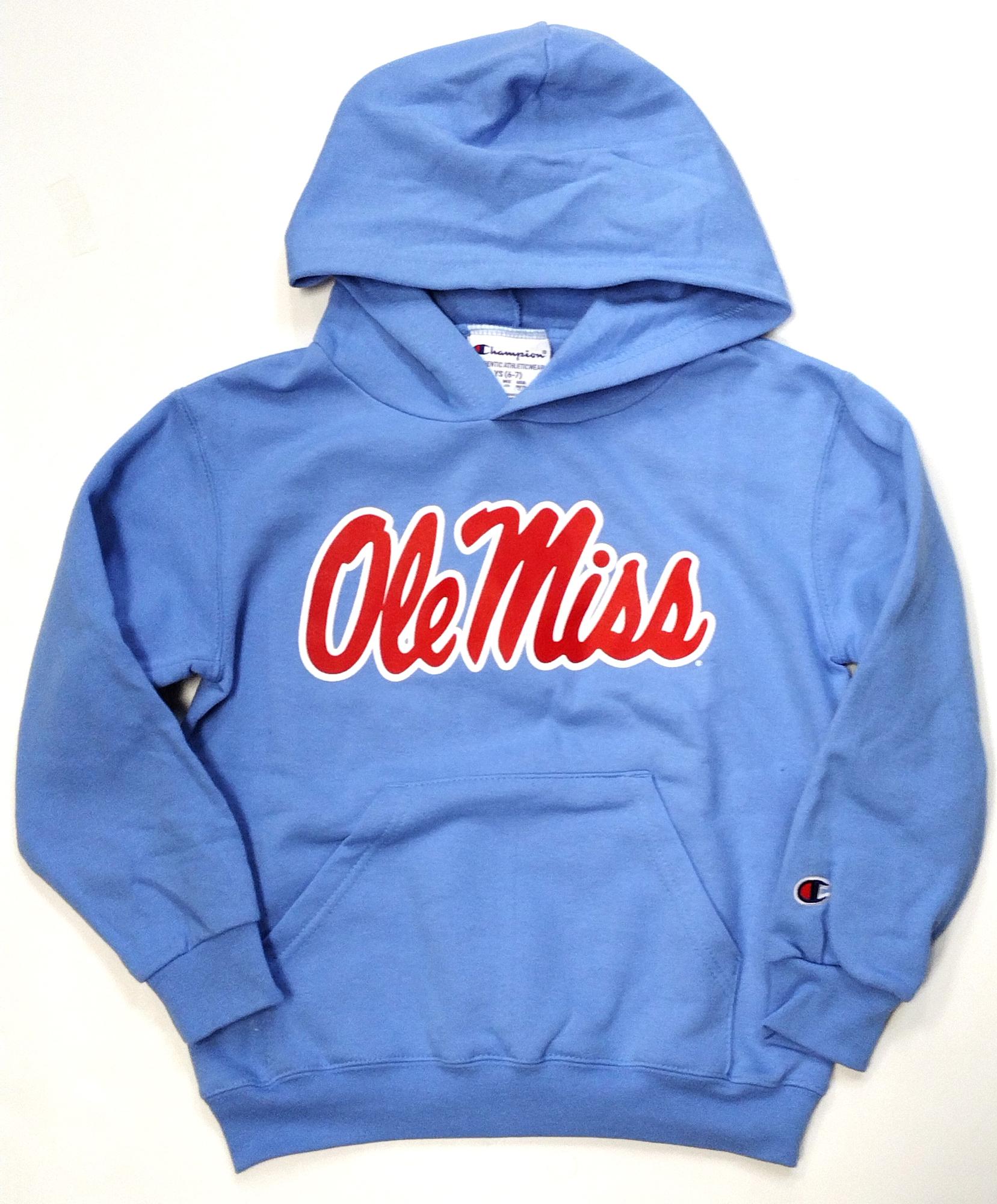 image of: Youth Ole MIss Script Pullover Hoodie