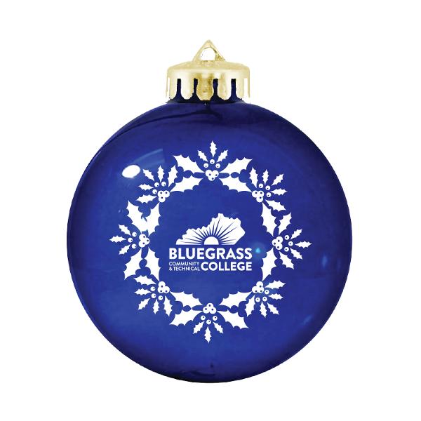 KBCTC XMAS ORNAMENT RND BLUE; $8.99