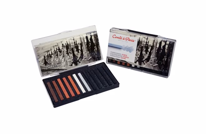 image of: Conte a Paris Crayon Sketch Set, 12 Piece