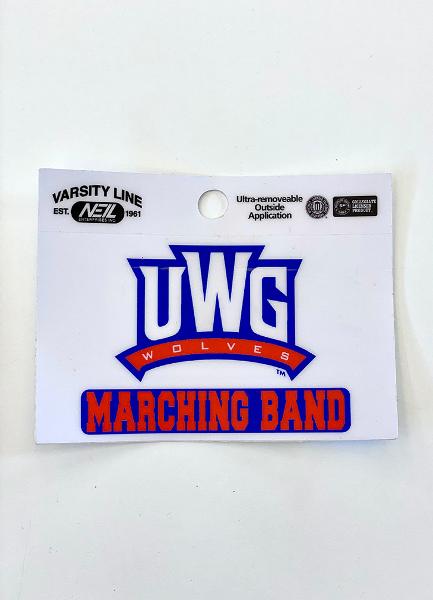 UWG WOLVES- MARCHING BAND DECAL; $3.99