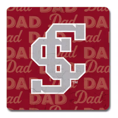image of: Santa Clara Broncos Dad Square Coaster