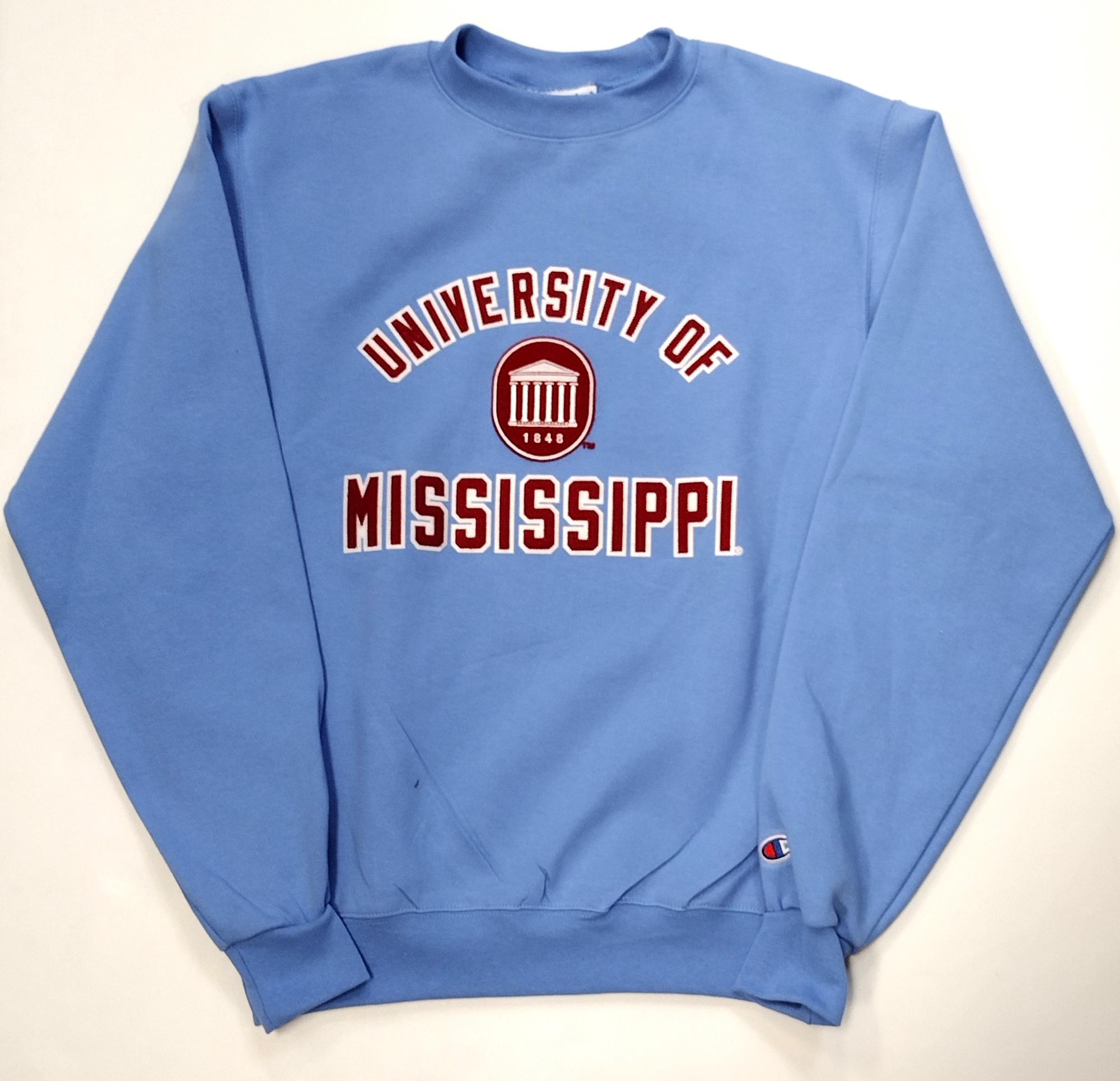image of: University of Mississippi Applique Powerblend Crew