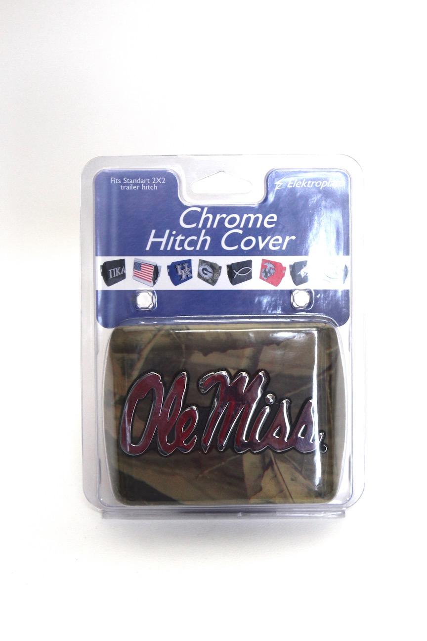 image of: Ole Miss Camo Hitch Cover High Quality Metal
