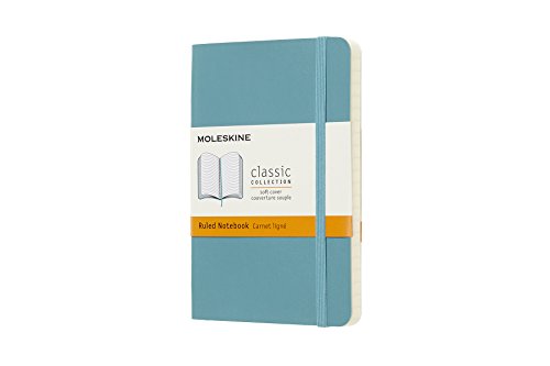 Product image 1 of 1 for Moleskine Classic Notebook,Pocket,Ruled,Blue Reef,Soft Cover (3.5 x 5.5)