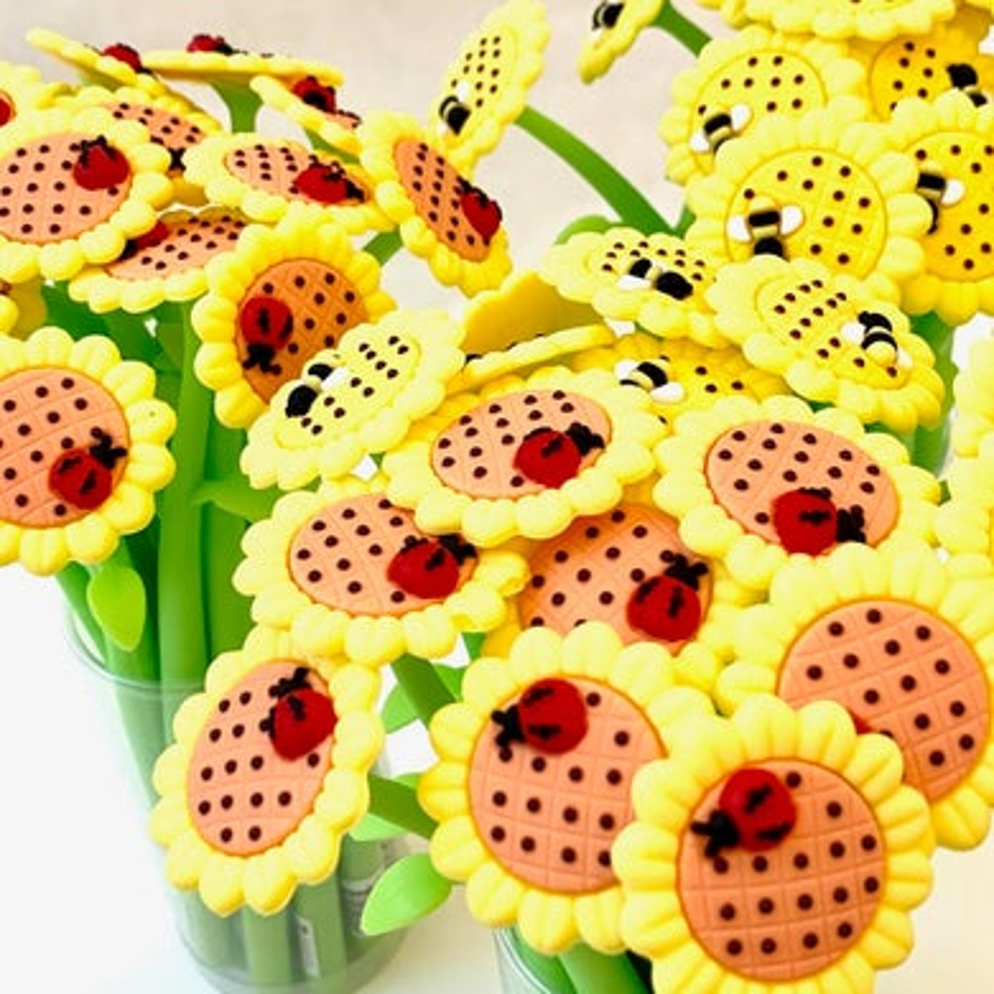 Product image 1 of 1 for BCMini Sunflower Ladybug/Bee Wiggle Gel Pen