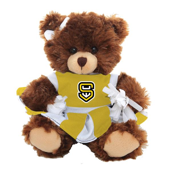 UWSU PLUSH CHEERLEADER BEAR; $24.99