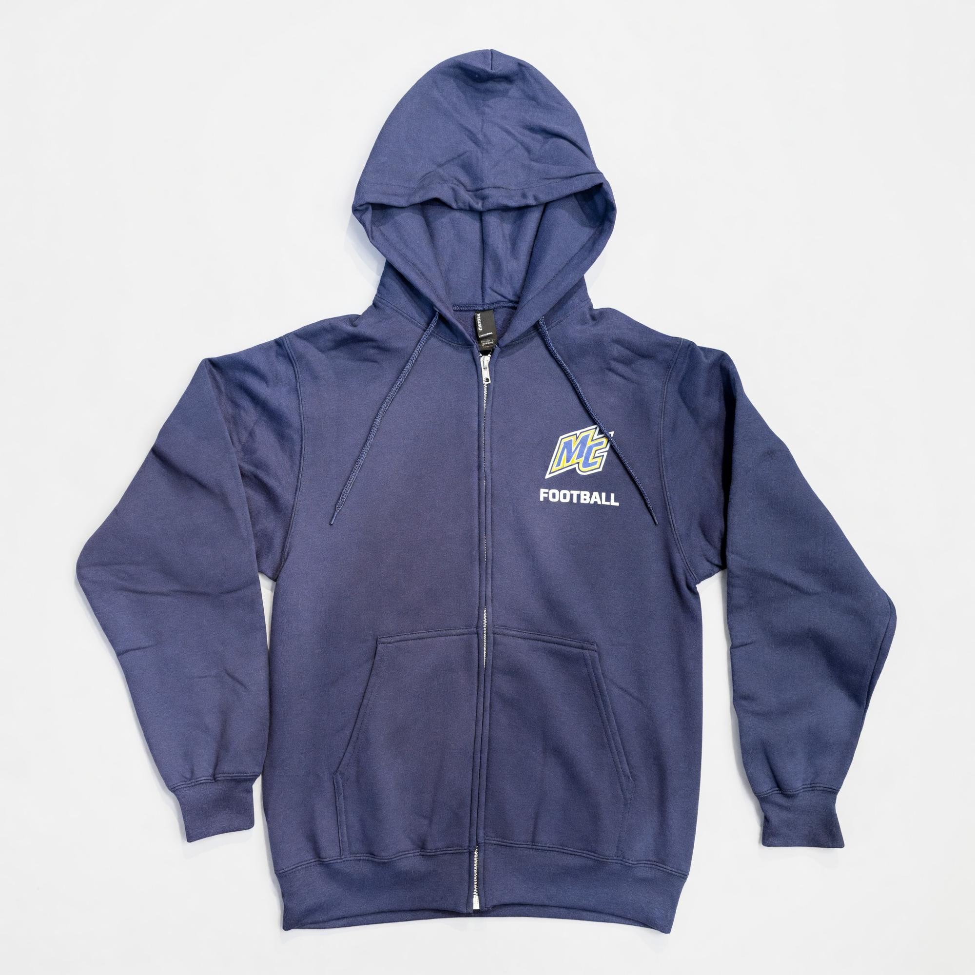 Product image 1 of 1 for Port & Co. Hooded Fleece Football Full Zip