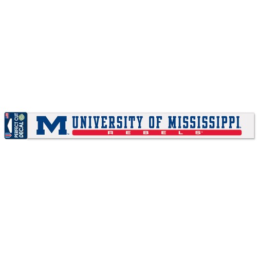 image of: University of Mississippi Perfect Cut Strip Decal
