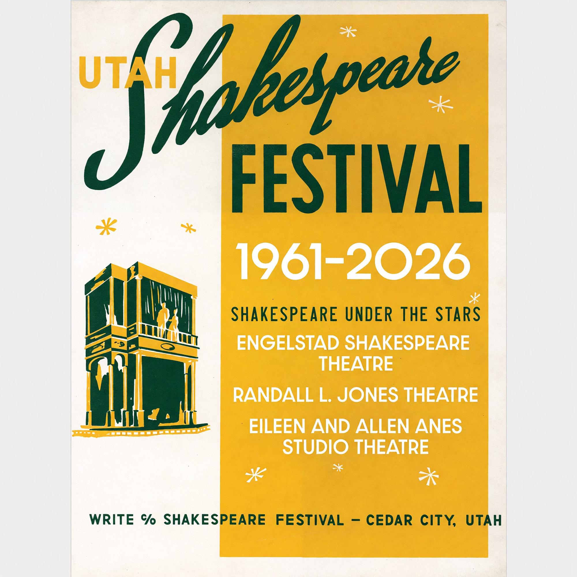 Product image 2 of 2 for UTAH SHAKESPEARE FESTIVAL 2026 POSTERS