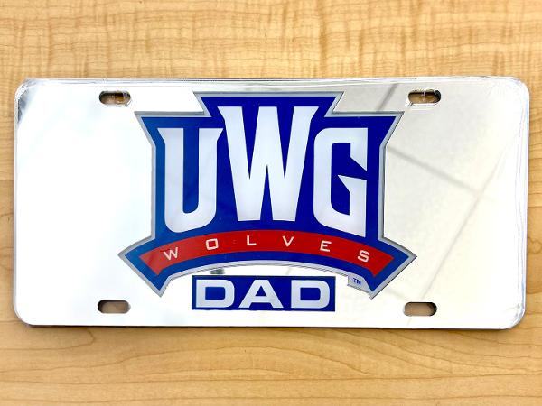 UWG ATHLETICS LOGO DAD LICENSE PLATE; $29.99