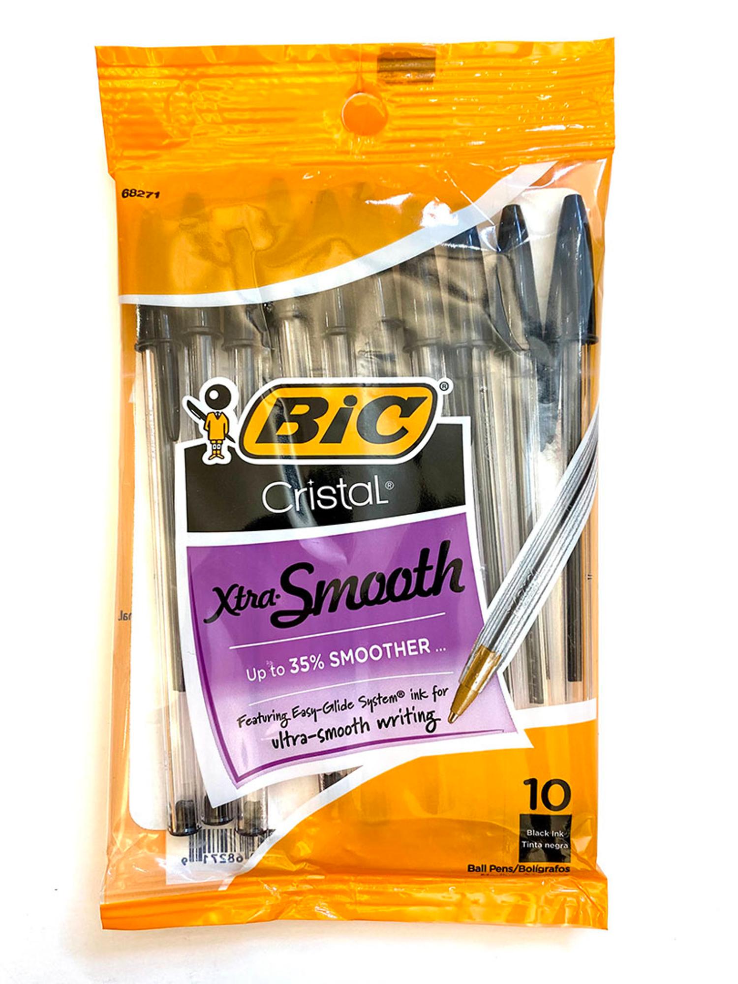 image of: CRYSTAL STIC PEN -MEDIUM-BLACK 10PK