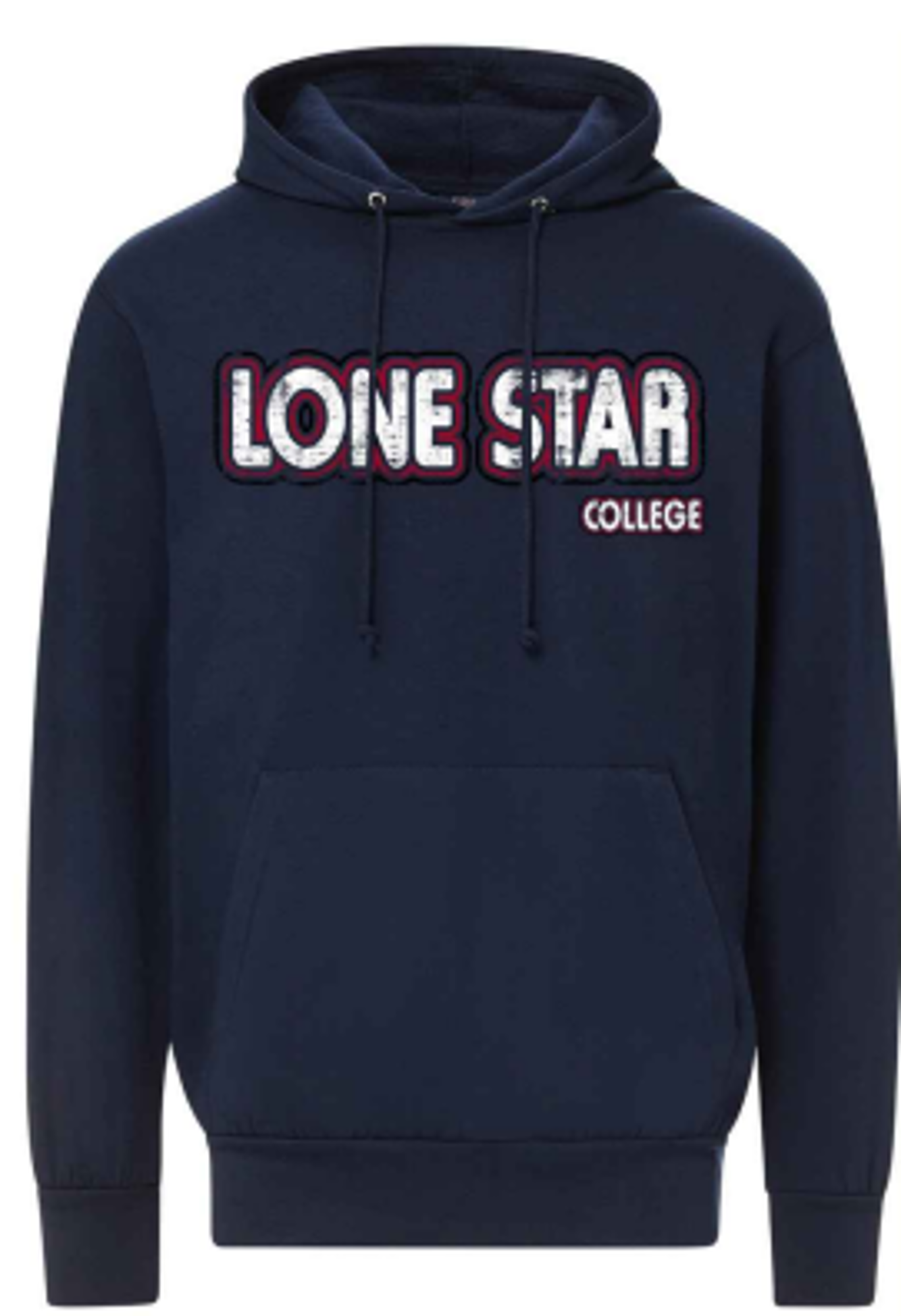 Product image 1 of 1 for Lone Star College Fundamental Fleece Hoodie, Navy