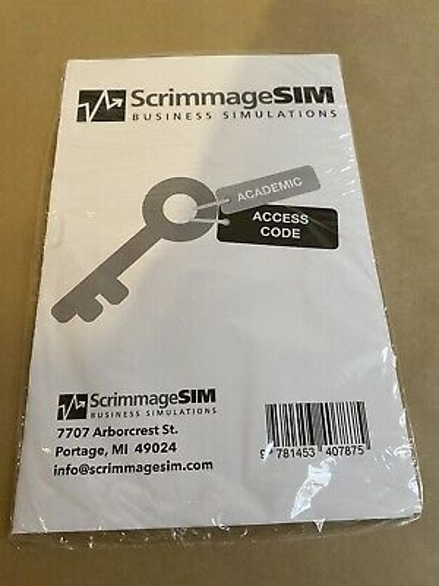 Cover image for SCRIMMAGE Access Card for BUS101