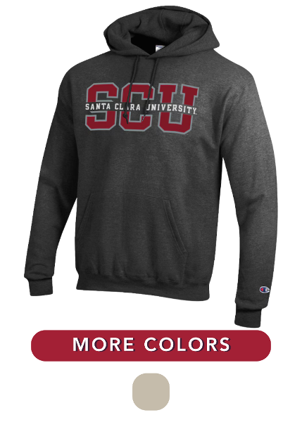 Santa Clara University Champion Outline SCU Powerblend Hood; $59.98