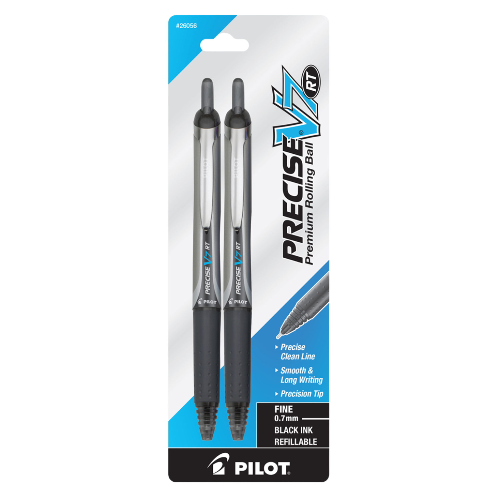 Product image 1 of 1 for Pen-V7-Rt-Black-2 Pack Pilot