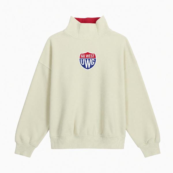PRESSBOX MOCKTAIL MOCKNECK SWEATSHIRT; $95.99