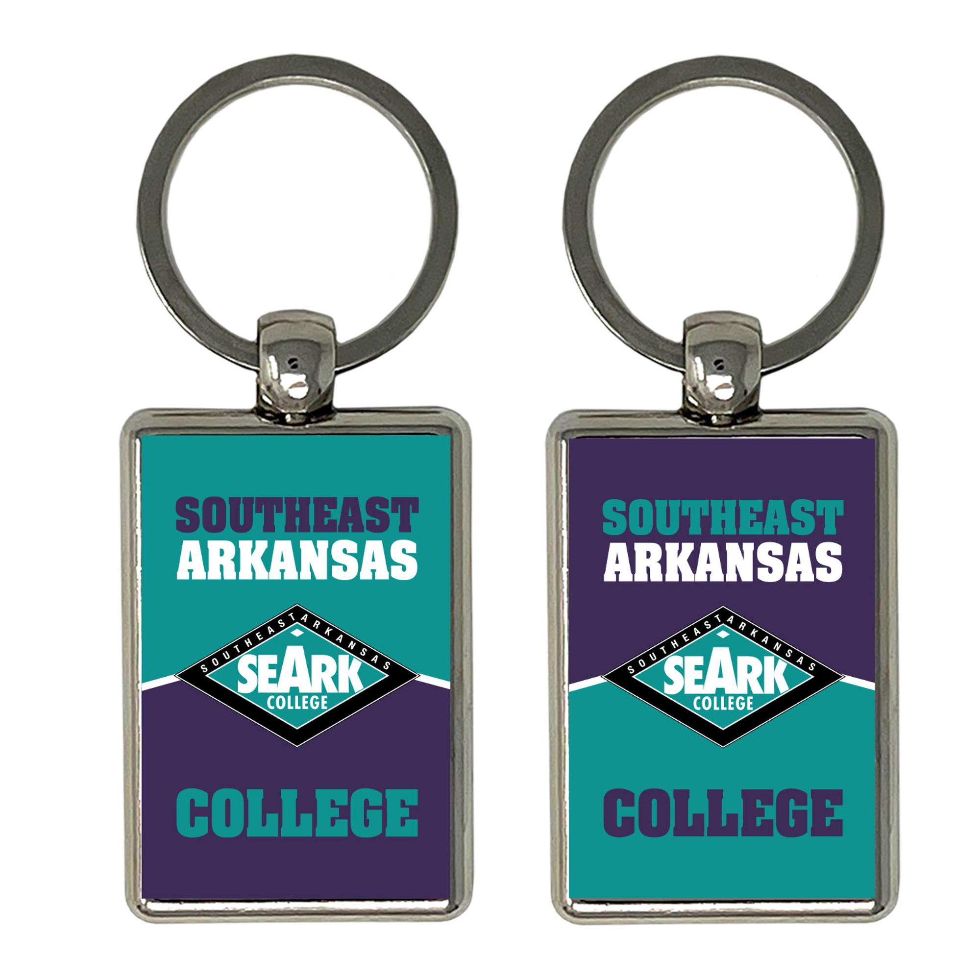 Product image 1 of 1 for Southeast Arkansas College Rectangle Keychain