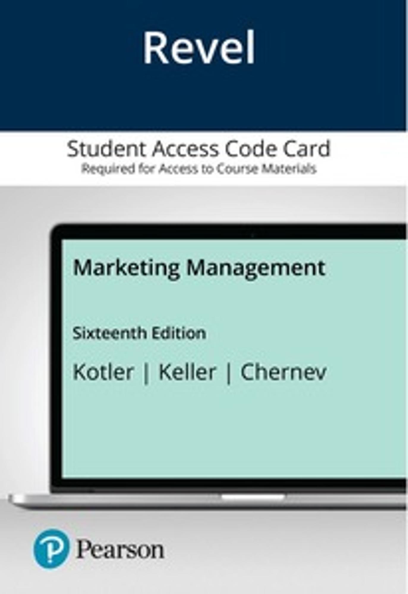 Cover image for MARKETING MANAGEMENT, 16e (EBOOK)