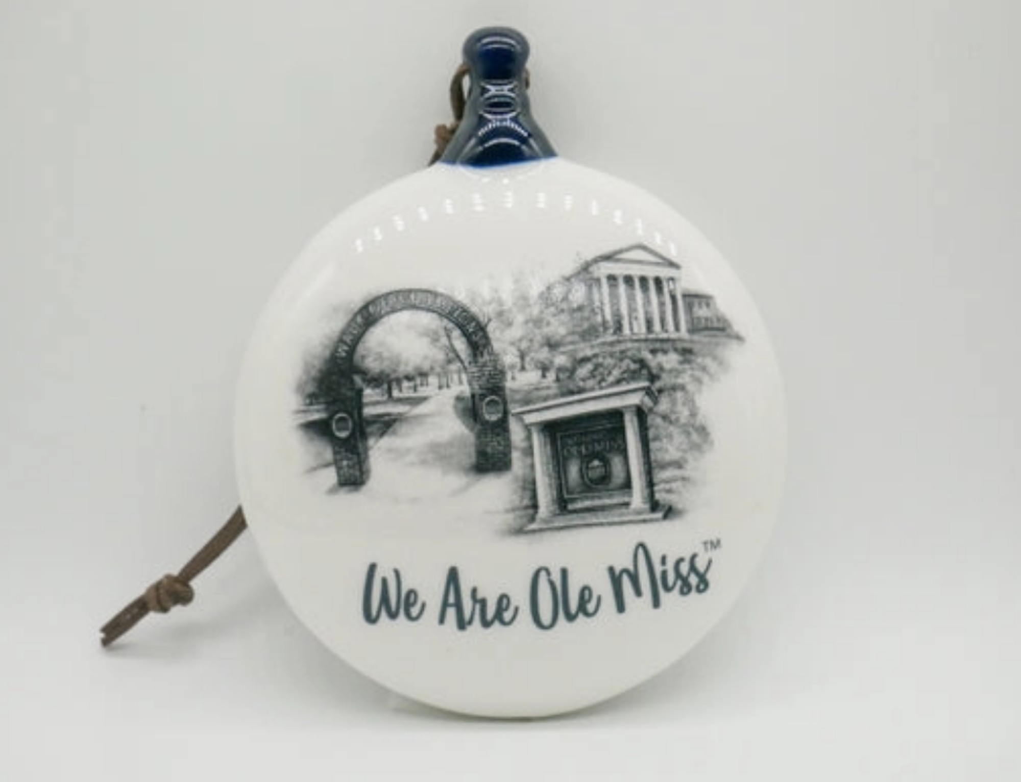 image of: Ole Miss Campus Ceramic Puff Ornament