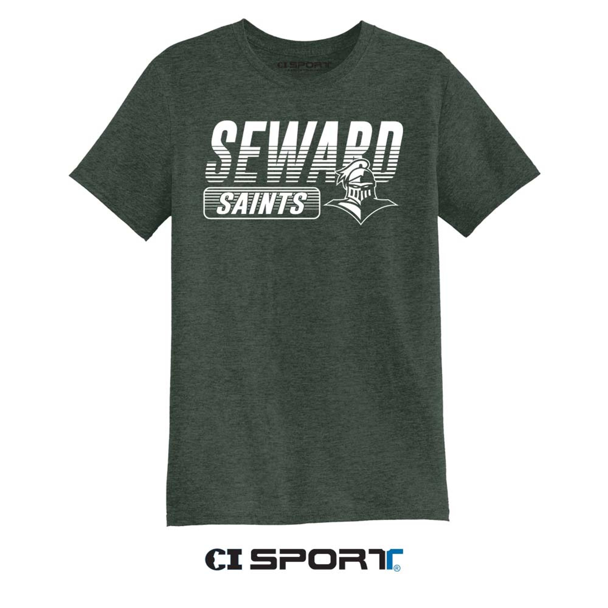 image of: CI SPORT SEWARD SAINTS LAUNCHPAD SHORT SLEEVE TRIBLEND TEE