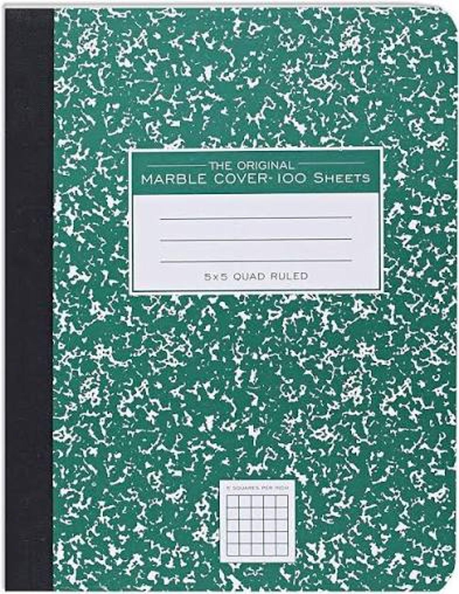 Product image 1 of 1 for GRAPH COMPOSITION BOOK GREEN MARBLE