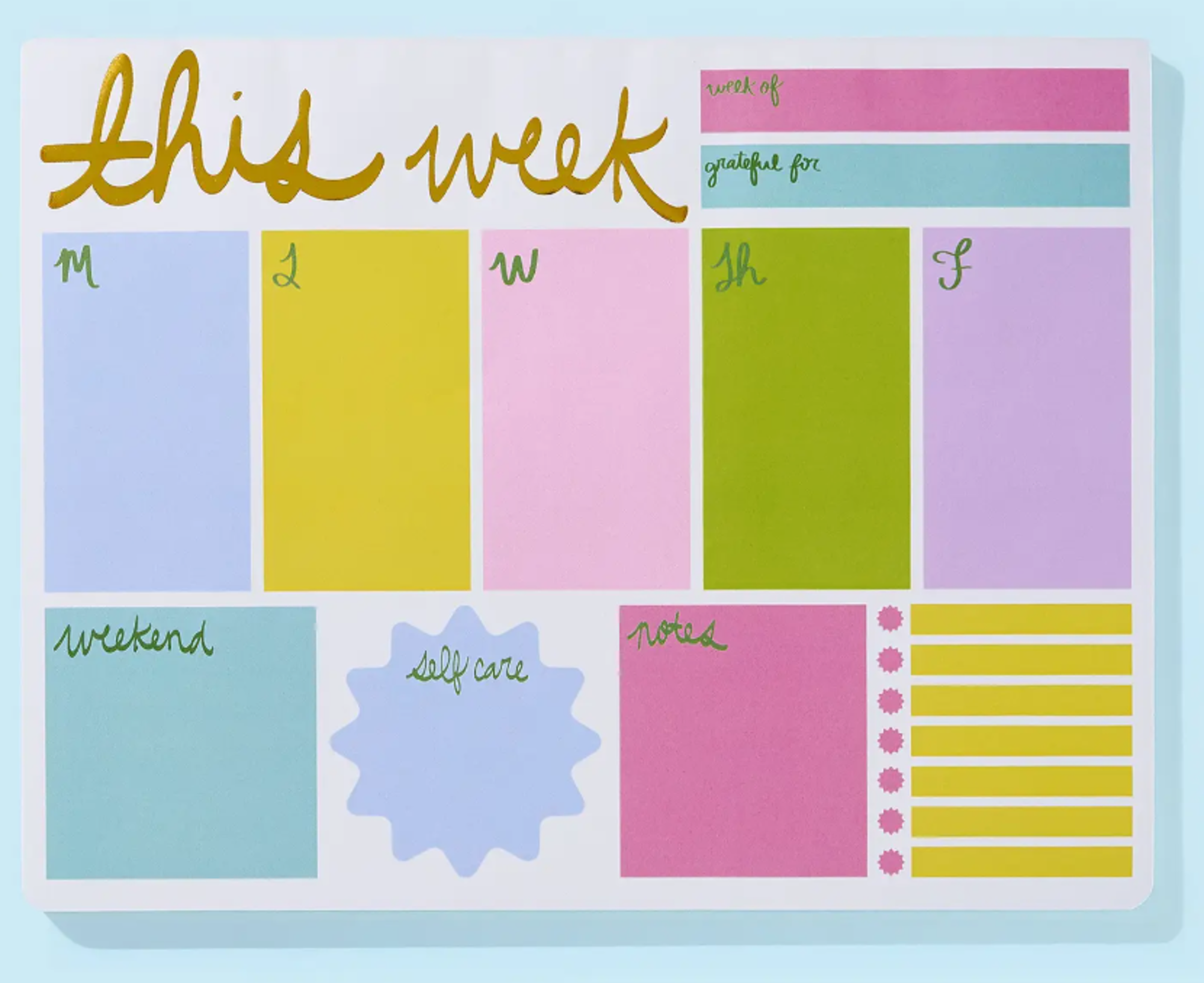 Product image 1 of 1 for Taylor Elliott Designs Mallory Weekly Planner, 52 Sheets