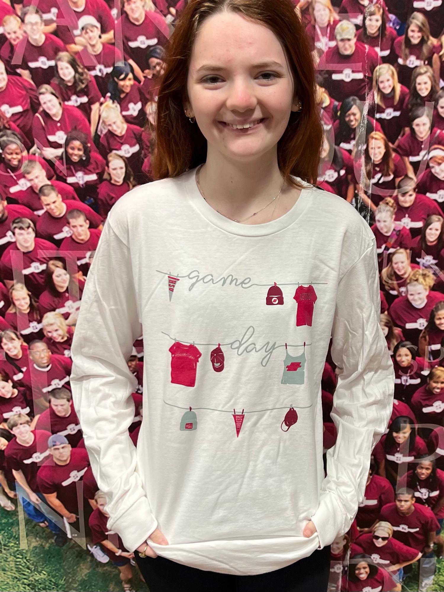 Product image 2 of 2 for Henderson State Game Day Clothesline Essential Long Sleeve Tee