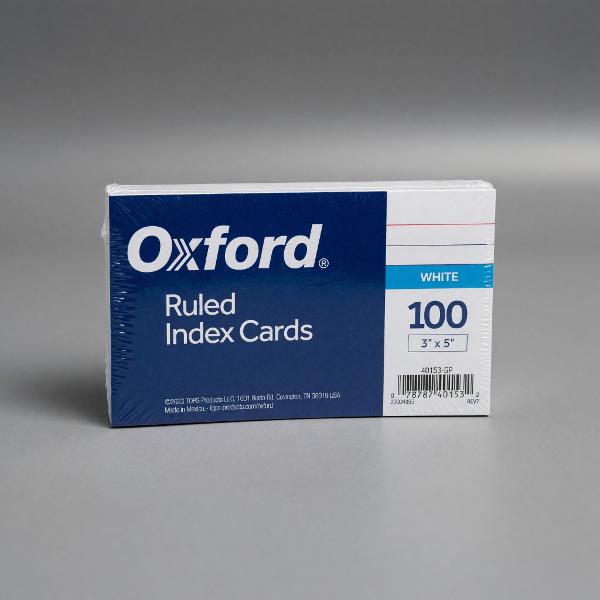 INDEX CARDS 3X5 ruled; $2.99
