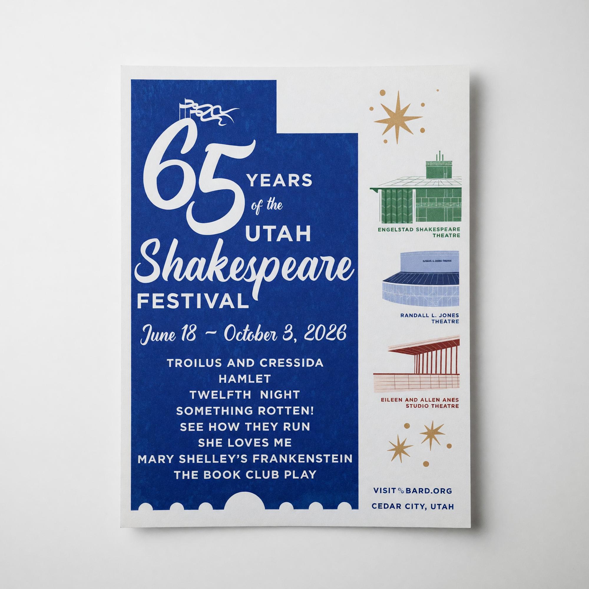 Product image 1 of 2 for UTAH SHAKESPEARE FESTIVAL 2026 POSTERS