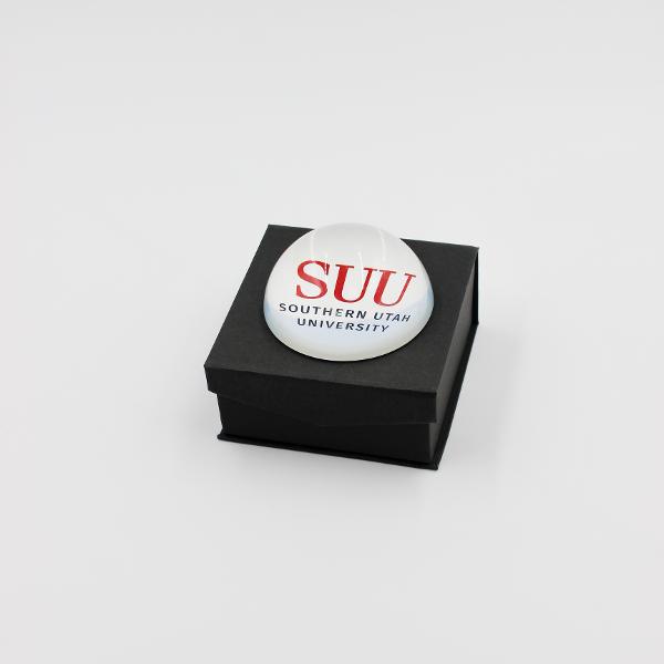 Crystal Paper Weight SUU Round Dome; $42.99