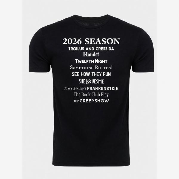 Utah Shakespeare Festival 2026 Season Play Shirt; $22.99