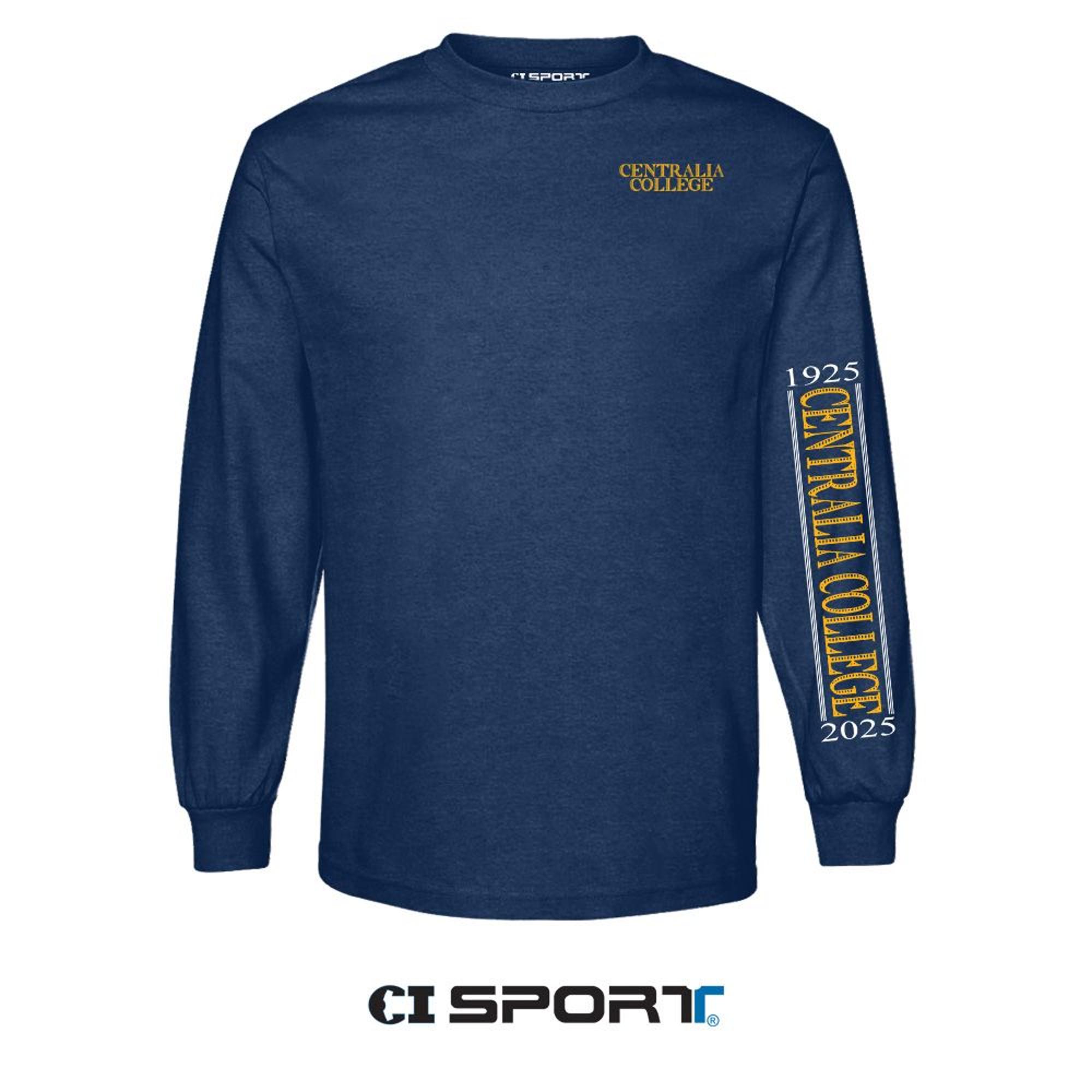 image of: CI Sport Centralia College 1925-2025 Long Sleeve Tee