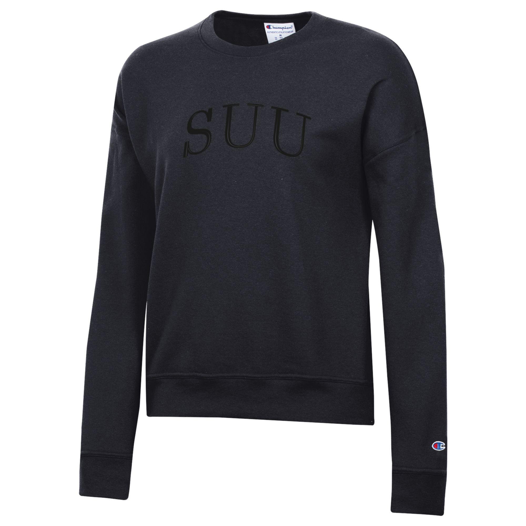 image of: Women's Fleece Crew Black SUU