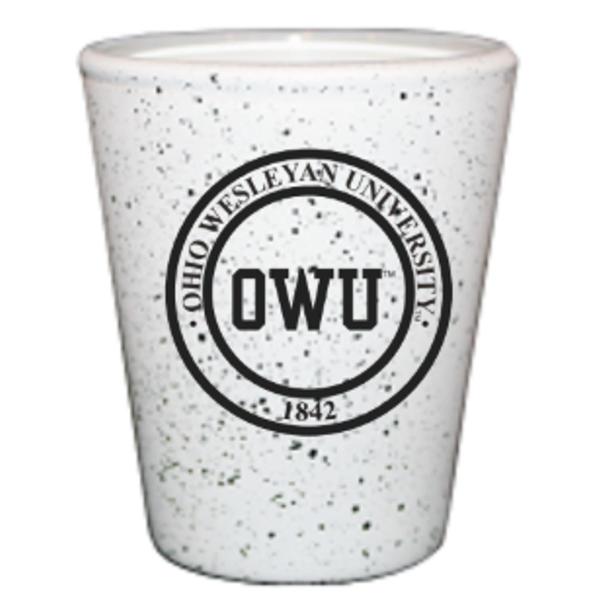 OWU Glass 1 1/2 oz Black Speckled Granite; $11.99