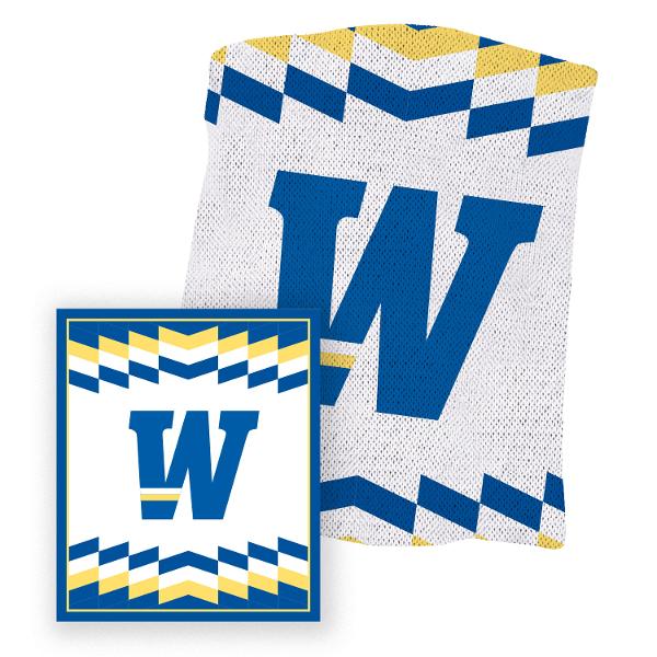 School Spirit Knit Blanket; $89.99