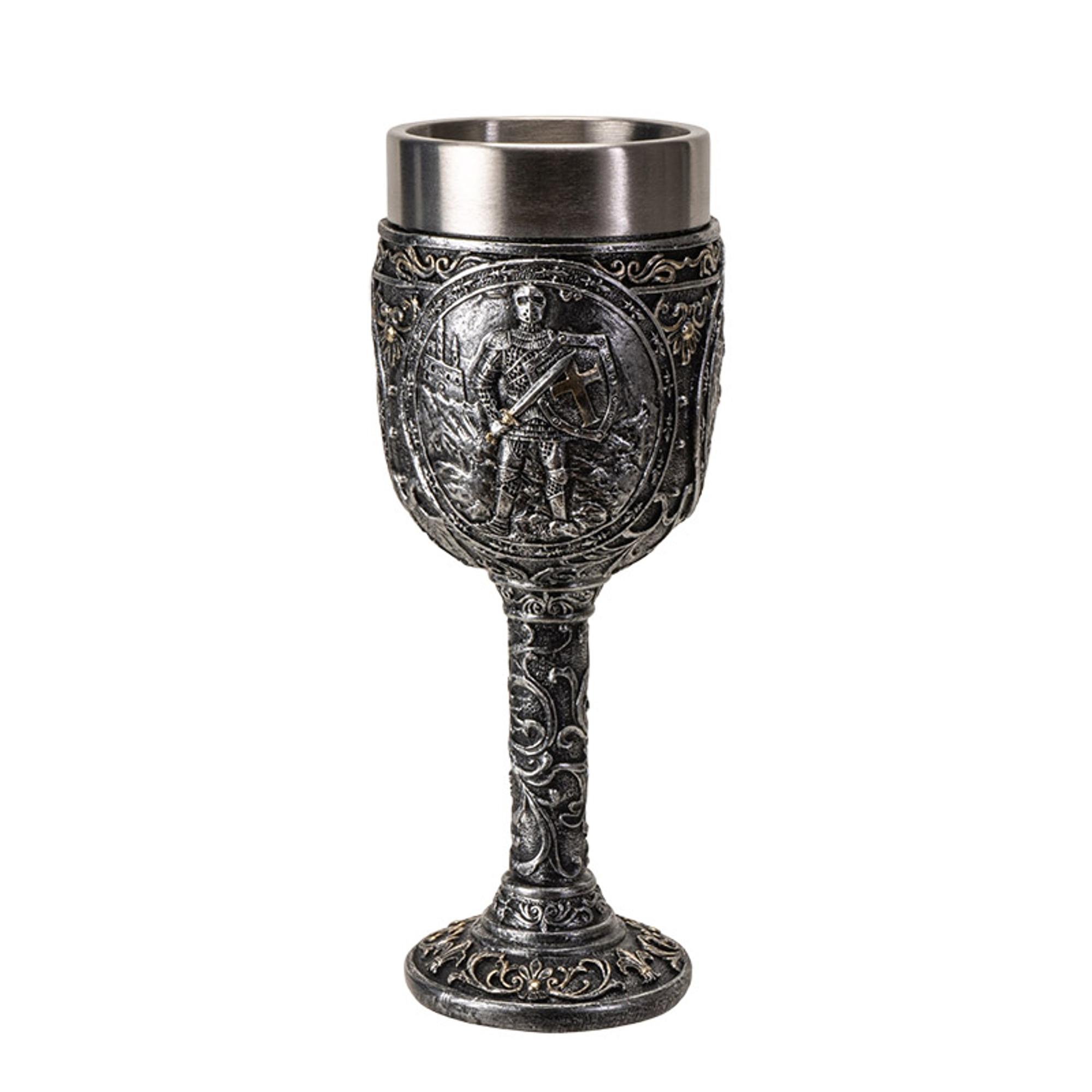 image of: MEDIEVAL GOBLET W/ Knight