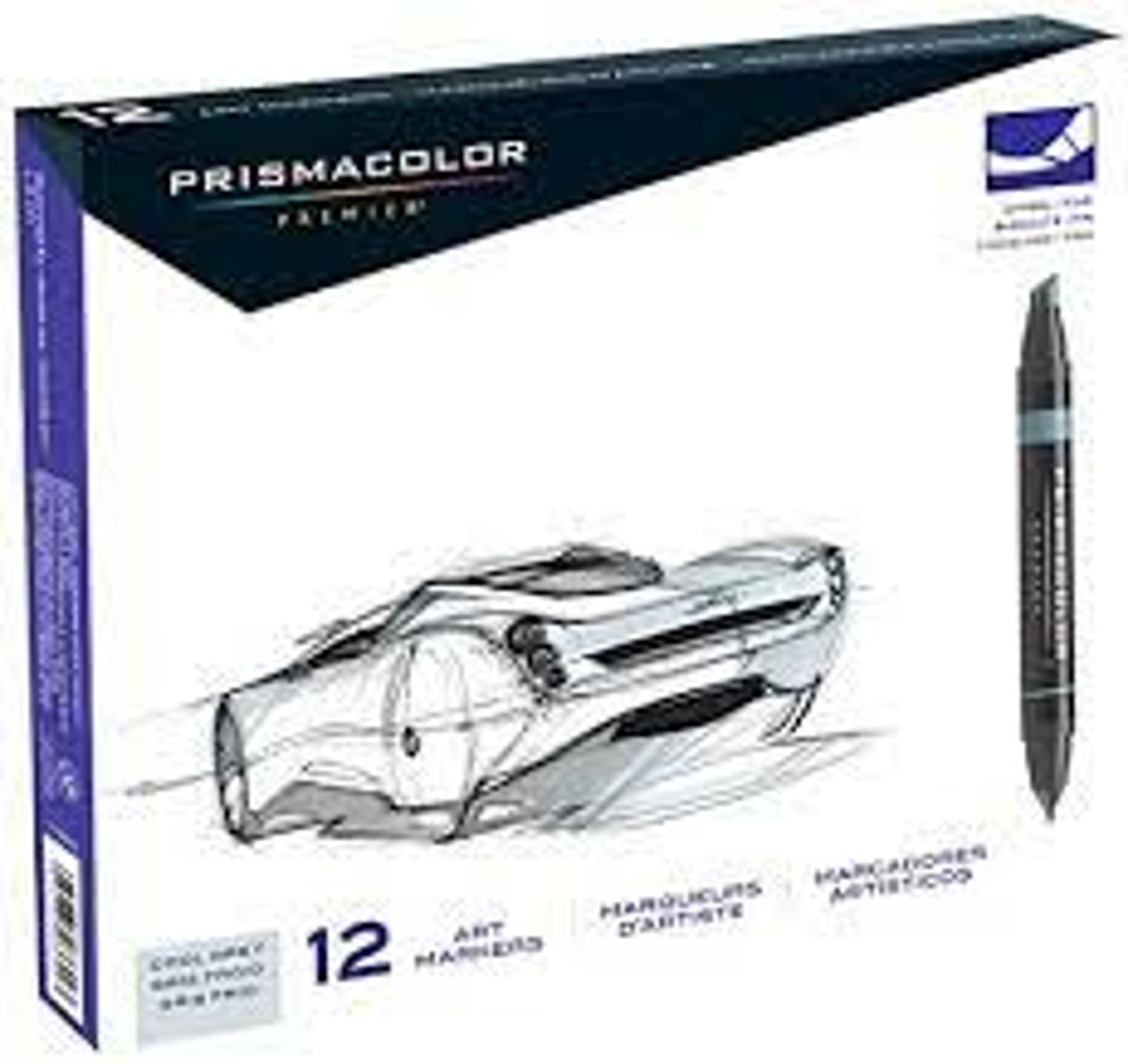 image of: -Prismacolor Premier Double-tip Cool Grey 12pk