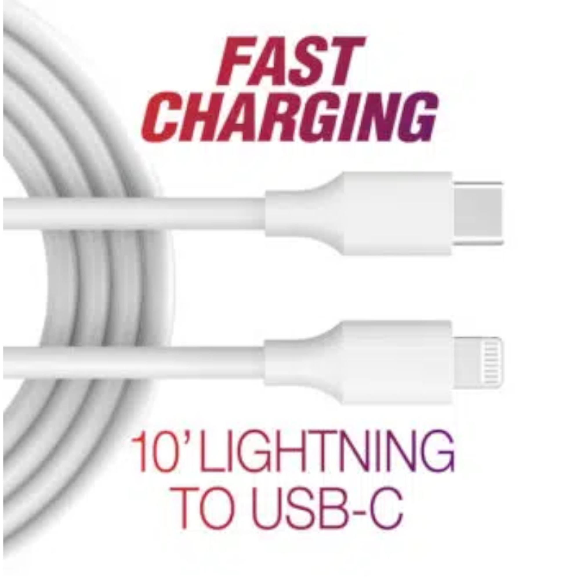 Product image 1 of 1 for Cable 10' Lightning To USB-C Fast