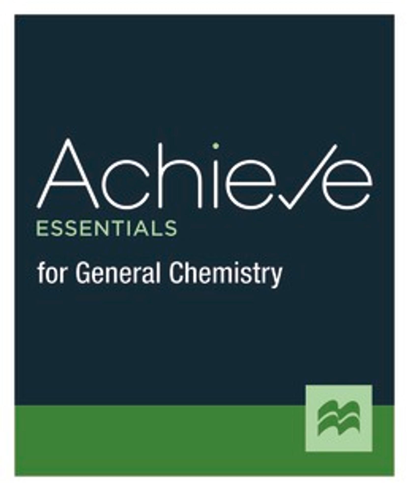 Cover image for ACHIEVE ESSEN.F/GENERAL CHEM.-ACCESS