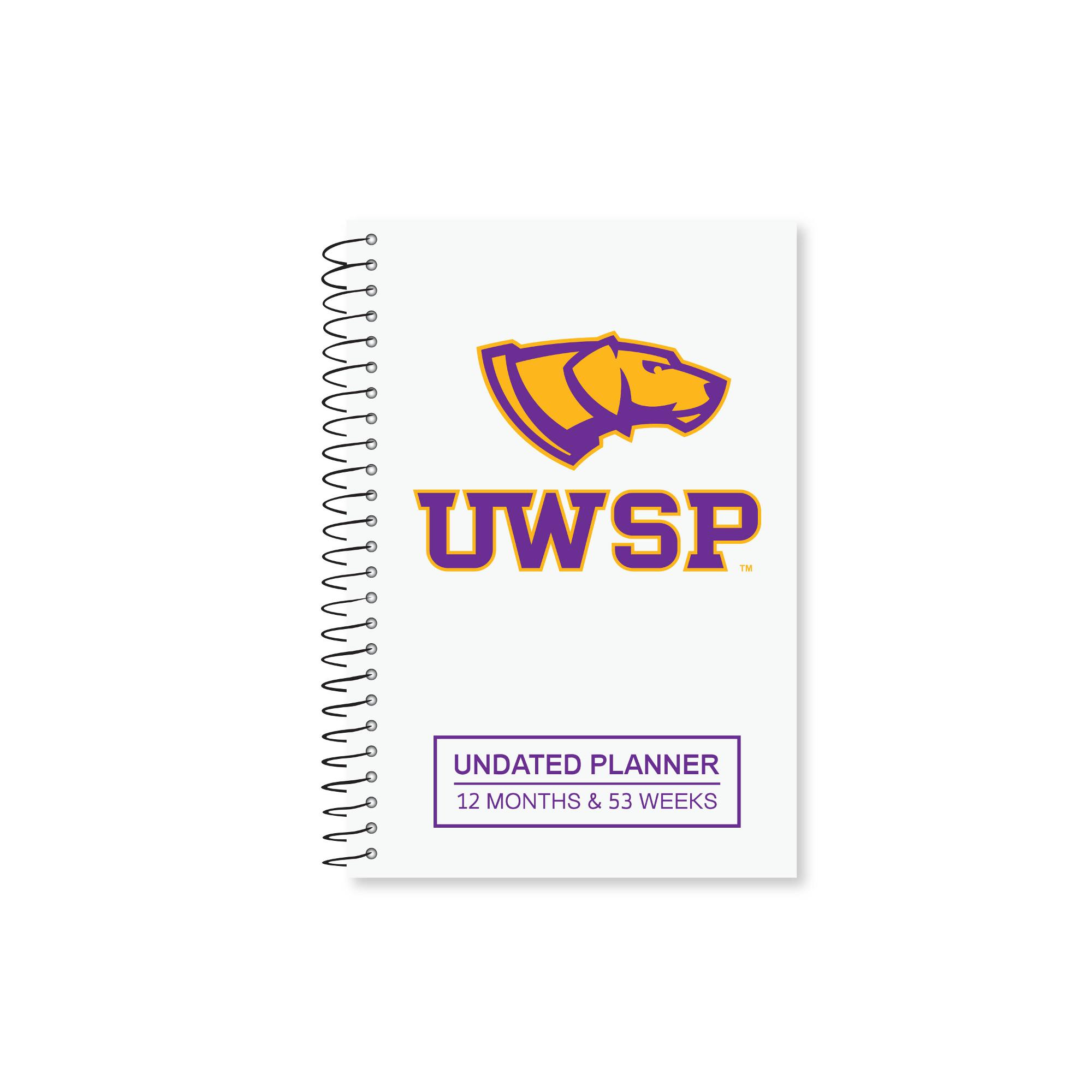 Product image 1 of 1 for UWSP Pointers Undated Academic Planner, 72 Sheets, White