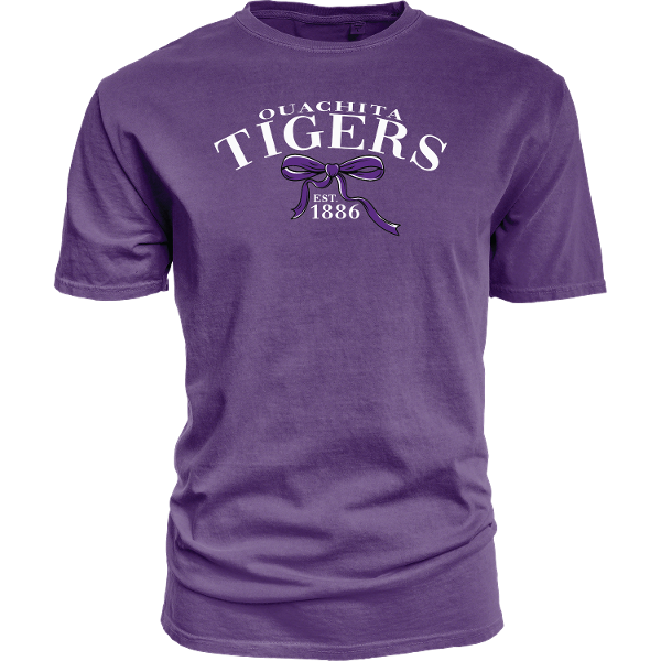 Ouachita Tigers Something Nice Dyed Ringspun Tee; $29.95