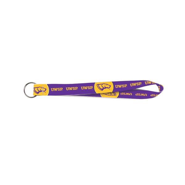 UWSP Dog Head 3/4" Sublimated Wristlet; $6.98
